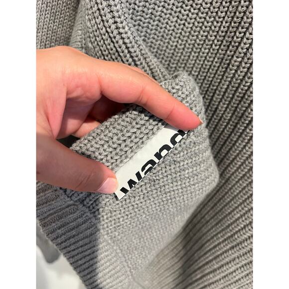AlexanderWang.T Ribbed Cotton Blend Sweater gray S - Picture 7 of 7